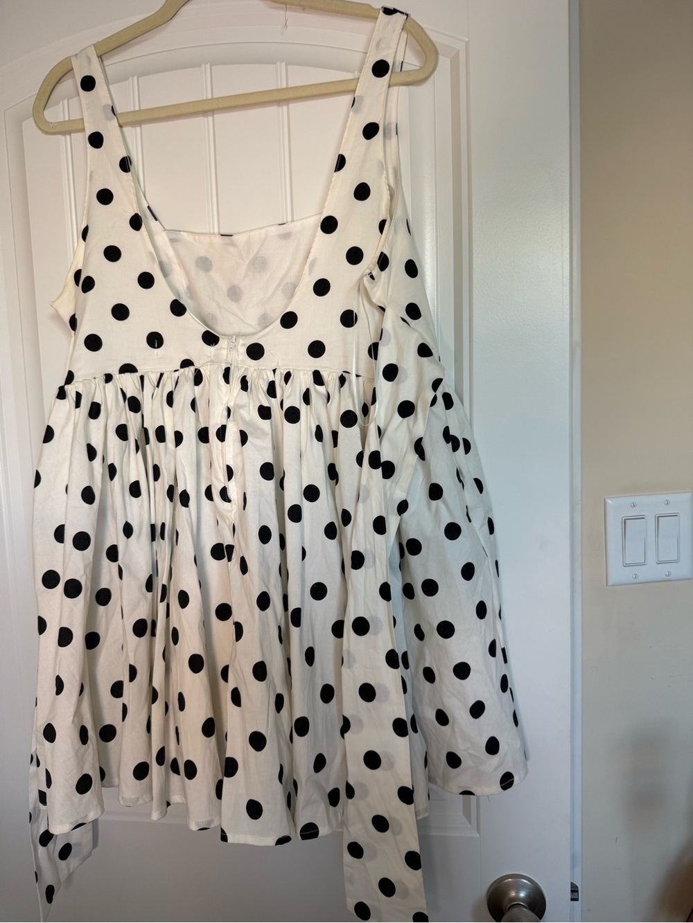 Altar'd State White Polka Dot Mini Dress - Picture 4 of 5
